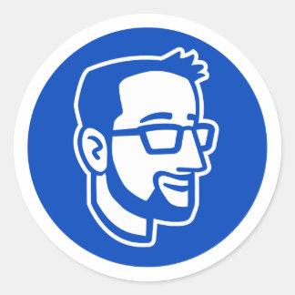 BibleThinker Round-Logo-Aufkleber Runder Aufkleber