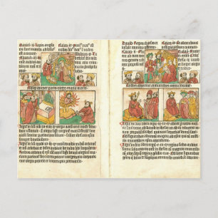 Biblia Paupernum Nativity Postkarte