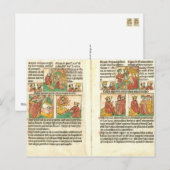 Biblia Paupernum Nativity Postkarte (Vorne/Hinten)