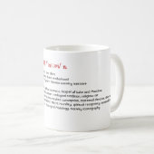 Biblical Mary Lexicon Design - Eine Muttertribut Kaffeetasse (VorderseiteRechts)