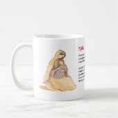 Biblical Mary Lexicon Design - Eine Muttertribut Kaffeetasse (Links)