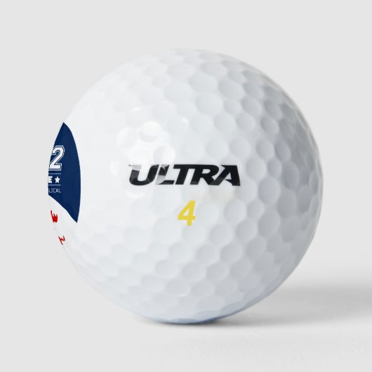Biblical Midterms 2022 Red Wave Golf Balls Golfball (Logo)