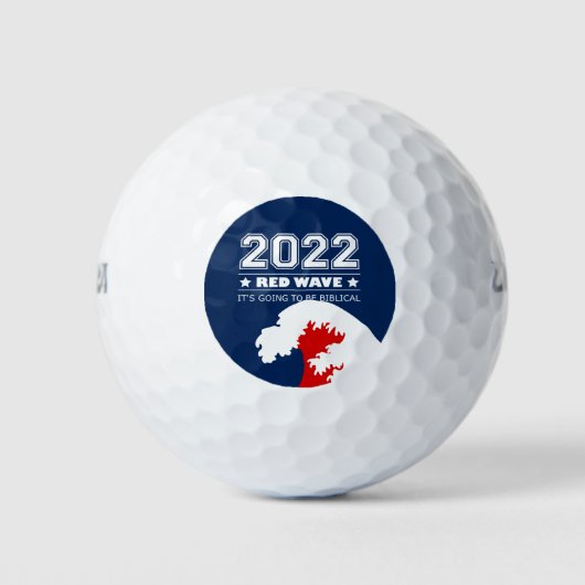 Biblical Midterms 2022 Red Wave Golf Balls Golfball (Vorderseite)