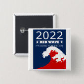Biblical Midterms 2022 - Rote Welle Button (Vorne & Hinten)
