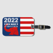 Biblical Midterms 2022 - Rote Welle Gepäckanhänger (Vorderseite (Horizontal))