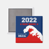 Biblical Midterms 2022 - Rote Welle Magnet (Vorderseite/Rückseite)