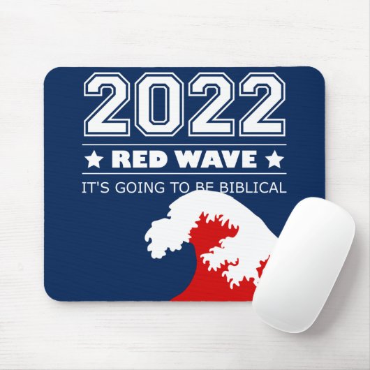 Biblical Midterms 2022 - Rote Welle Mousepad (Mit Mouse)