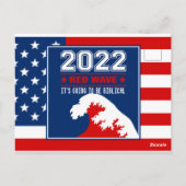 Biblical Midterms 2022 - Rote Welle Postkarte (Rückseite)