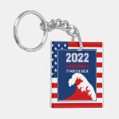 Biblical Midterms 2022 - Rote Welle Schlüsselanhänger (Vorderseite links)