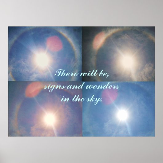 BIBLICAL PROPHECY, SIGNS UND WONDERS-Plakat Poster (Vorne)