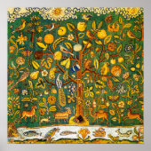 Biblical Tree of Life 17th Century Embroidery Poster (Vorne)