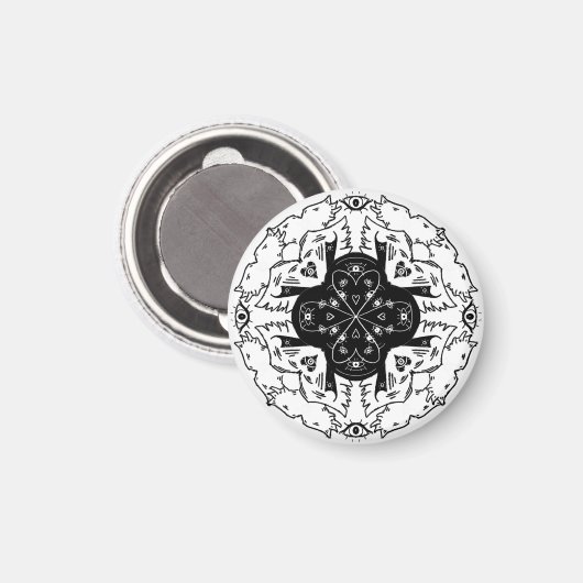 Biblically accurate angel  magnet (Vorderseite/Rückseite)