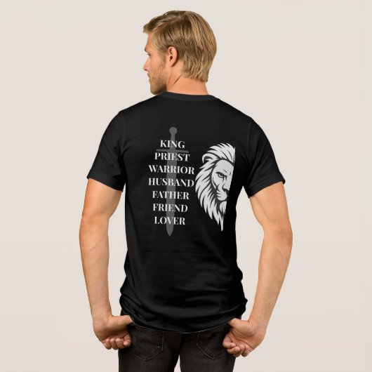 Biblically Masculine Tri-Blend Shirt (Rückseite voll)