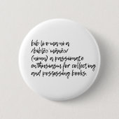 Bibliomania Button (Vorderseite)