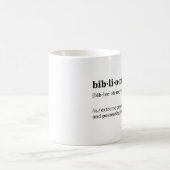 Bibliomania-Definition und Aussprache Kaffeetasse (Mittel)