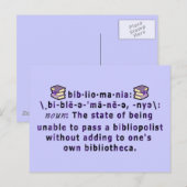 Bibliomania Postcard Postkarte (Vorne/Hinten)