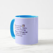 Bibliomania-Tasse Tasse (Vorderseite Links)
