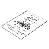 Bibliophile at Heart - Minimalistisch Book Lover D Notizblock (Linke Seite)