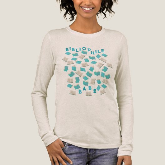 Bibliophile Babe Tri-Blend Shirt (Vorderseite)