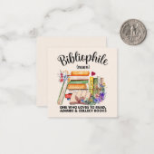 Bibliophile Bliss Mitteilungskarte (Vorderseite/Rückseite Beispiel)