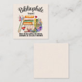 Bibliophile Bliss Mitteilungskarte (Vorne/Hinten)