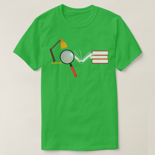 Bibliophile Bücher lesen T-Shirt (Design vorne)