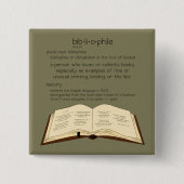 Bibliophile Button (Vorderseite)