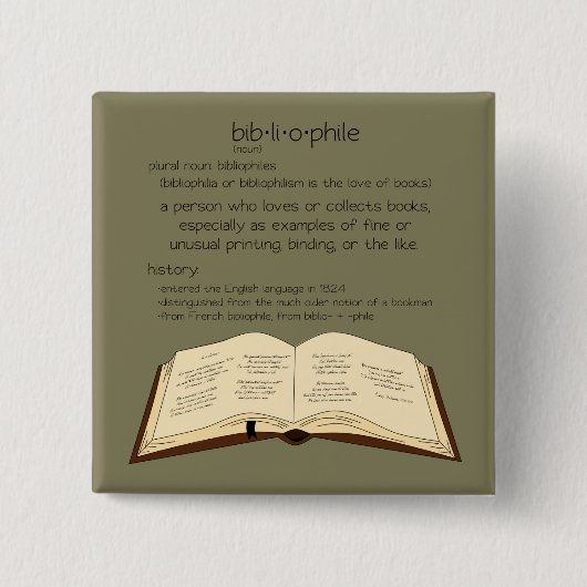 Bibliophile Button (Vorderseite)