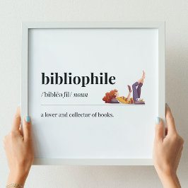 Bibliophile definiert eine Menge Bücher Poster
