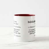 Bibliophile, definiert zweifarbige tasse (Mittel)
