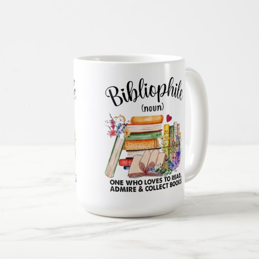 Bibliophile Definition Kaffeetasse (VorderseiteRechts)