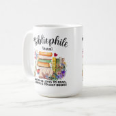 Bibliophile Definition Kaffeetasse (Vorderseite Links)