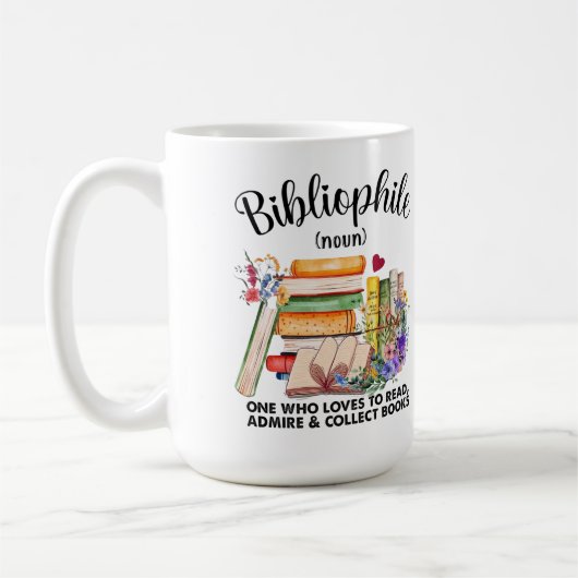 Bibliophile Definition Kaffeetasse (Links)