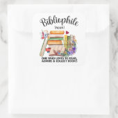 Bibliophile Definition Quadratischer Aufkleber (Tasche)