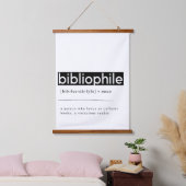 Bibliophile Definition Wandteppich Mit Holzrahmen (Schlafzimmer)