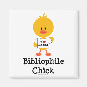 Bibliophile-Küken-Magnet Magnet