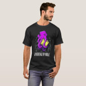 Bibliophile Octopus Book Reading T-Shirt (Vorne ganz)