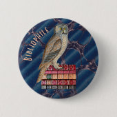 Bibliophile Owl Button (Vorderseite)