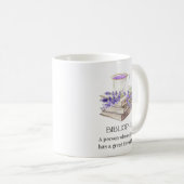 bibliophiler Buchliebhaber Kaffeetasse (VorderseiteRechts)