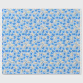 Bibliophile's Cascade of Blue Books Geschenkpapier (Flach)
