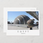 Bibliotheca Alexandrina, Alexandria, Ägypten Postkarte (Vorne/Hinten)