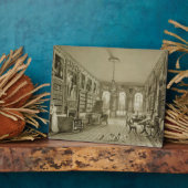 Bibliothek als Sitzungssaal, Cassiobury Park, c.18 Fotoplatte (Seite)