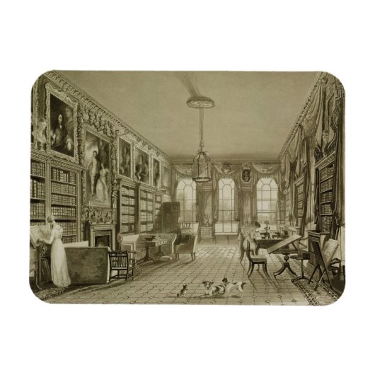 Bibliothek als Sitzungssaal, Cassiobury Park, c.18 Magnet (Horizontal)