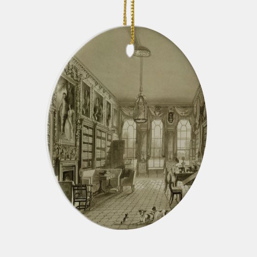 Bibliothek als Wohnzimmer, Cassiobury Park, Keramikornament (Rechts)