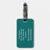 Bibliothek Apple Gepäckanhänger (Rückseite vertikal)