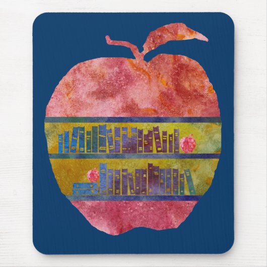 Bibliothek Apple Mousepad (Vorne)