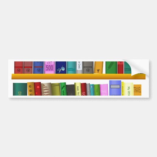 Bibliothek Autoaufkleber (Vorne)
