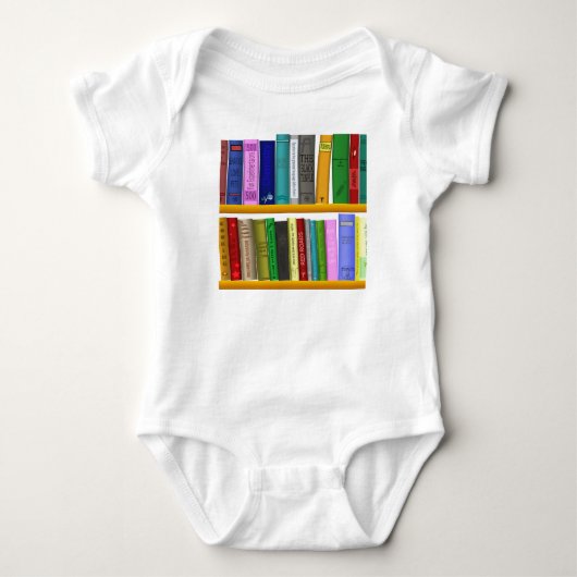 Bibliothek Baby Strampler (Vorderseite)