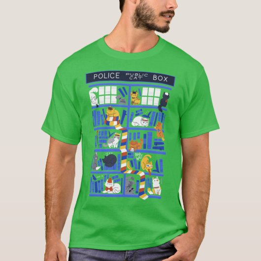 Bibliothek Bo Wer lustig T-Shirt (Vorderseite)