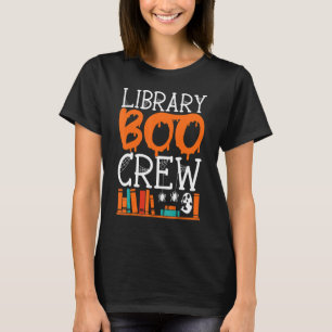Bibliothek Boo Crew Schulbibliothekar Halloween-Bu T-Shirt